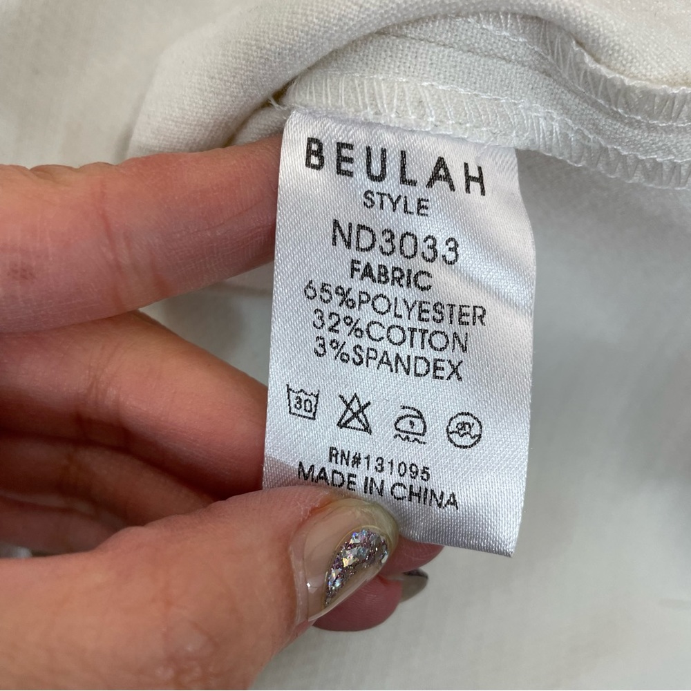 Beulah White Gold Stud Midi Dress - Picture 4 of 5